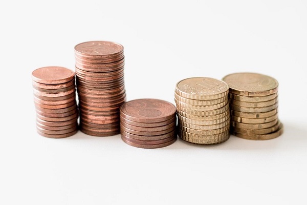 A stack of coins